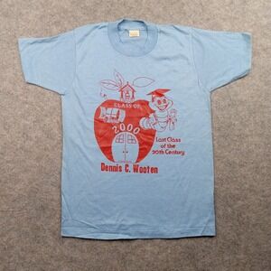 Vintage Screen Stars Shirt Youth 10-12 Class 2000 USA Y2K Apple Worm School 623